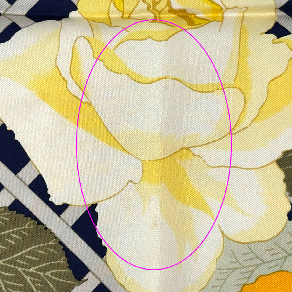 Hermes scarf/muffler, Carre 90, ROSRRAIE (Rose Garden), women's, brand name, ... - Picture 9 of 11